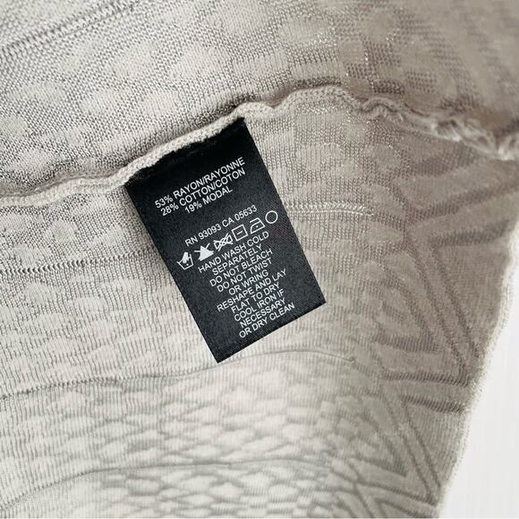 Nic + Zoe stretch knit sweater dress with back zipper sleeveless grey size L - Picture 6 of 8